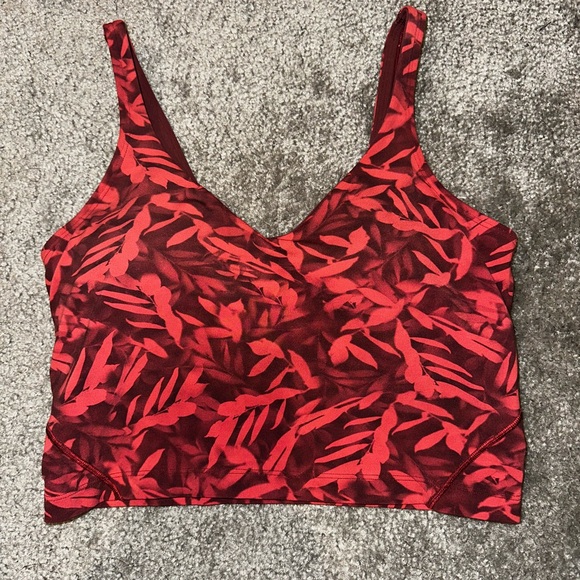 [Like New] LuLuLemon Red Align Tank - Size 8 - Picture 2 of 4